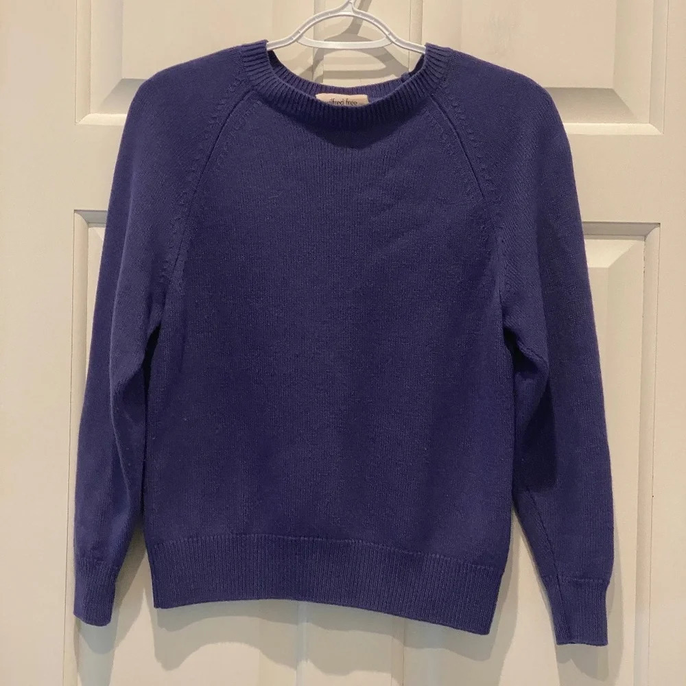Wilfred Merino Wool Crew Neck Sweater Purple 16762